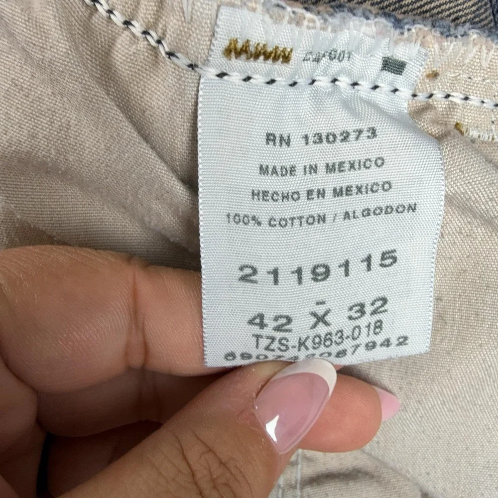 VTG Lee Dungarees Jeans Mens 42x32 Blue h Relaxed Fit Bootcut Denim Pants
